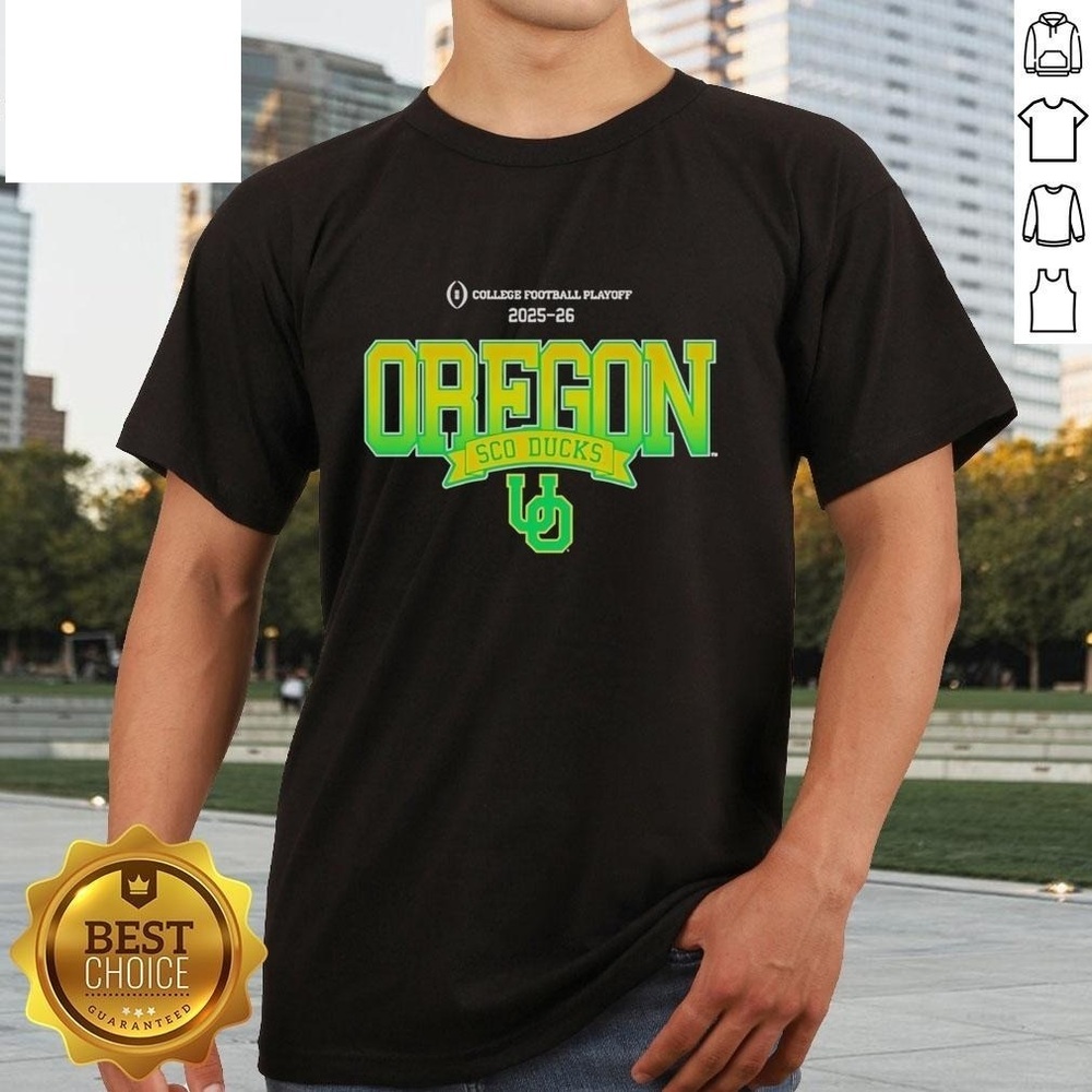Oregon Ducks SCO Ducks 2025 26 College Football Playoff T-Shirt